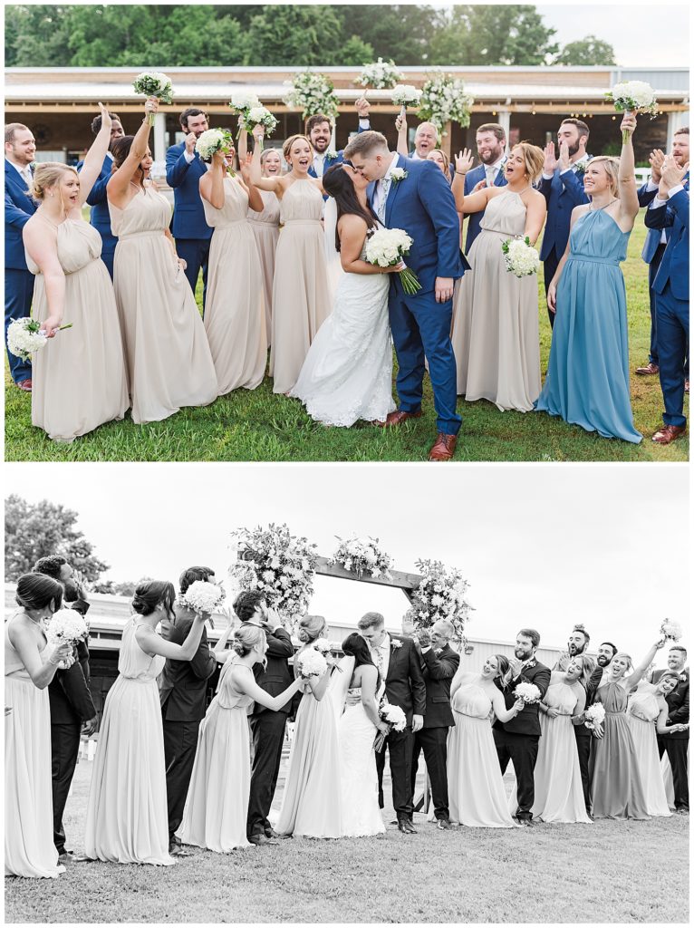 bridal party group wedding photo evan daniels photography