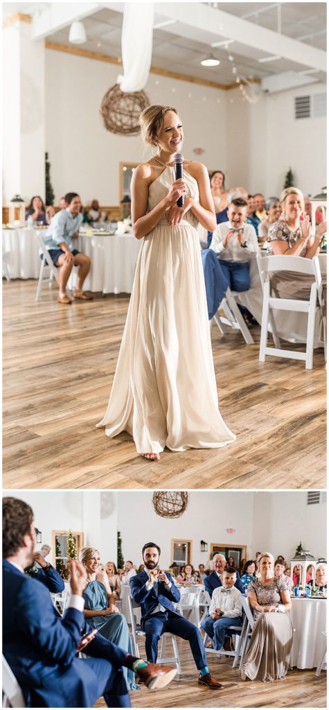 wedding toasts the cotton barn north carolina wedding venue first dance wedding day photography rustic barn wedding 