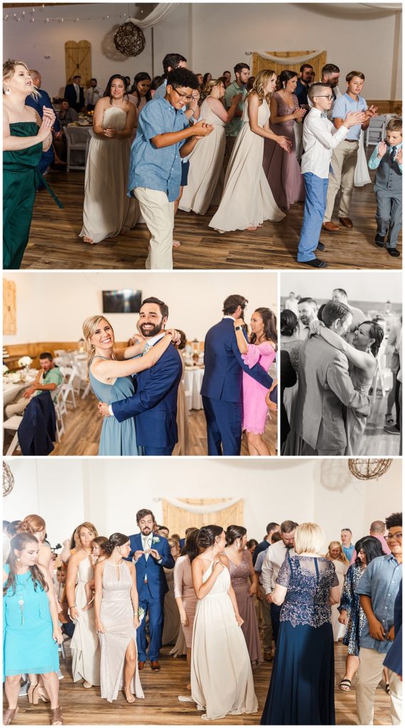 wedding reception dancing photos rustic barn venue photography