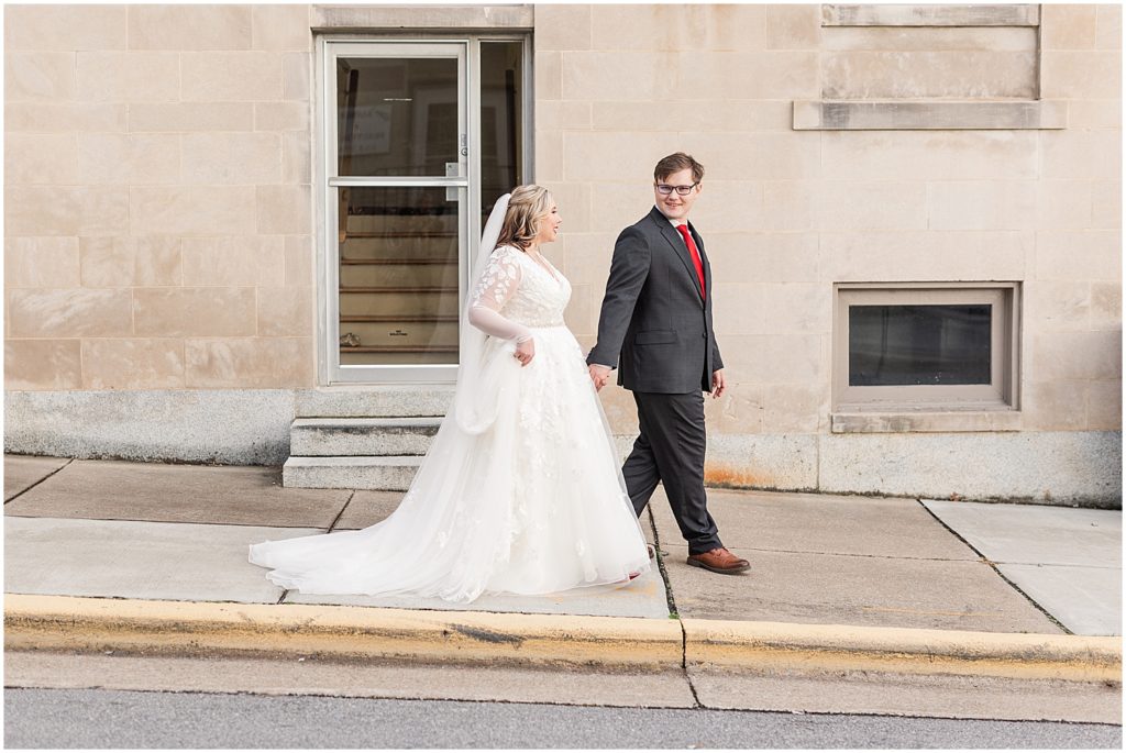 Wedding day first look